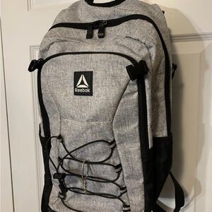 Reebok Light Gray Men's Backpack 19.5”‎ adult Roman laptop